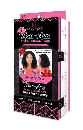Super Wet n Wavy (MED) - Lace and Lace - 100% Human Hair