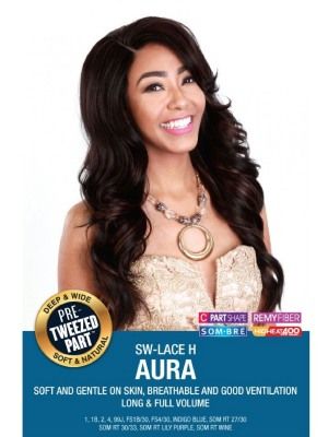 SW-Lace H Aura Pre Tweezed Swis Lace Part Front Wig By Zury Sis