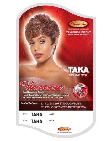 Taka Fashion Wig Synthetic Hair Full Wig Vanessa