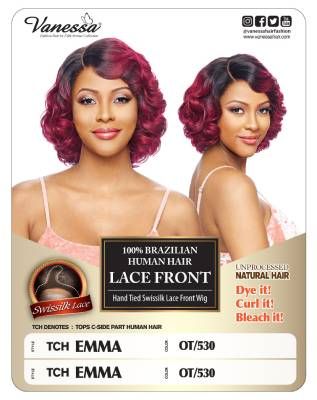 TCH Emma 100 Brazilian Human Hair Lace Front Wig By Vanessa