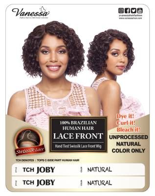 TCH Joby 100 Brazilian Human Hair Lace Front Wig By Vanessa
