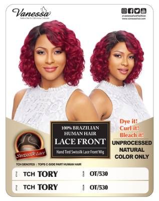 TCH Tory 100 Brazilian Human Hair Lace Front Wig By Vanessa