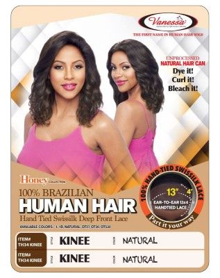 TH34 kinee 100 Human Hair HD Lace Front Wig Vanessa