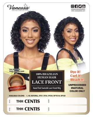THH Centis 100 Brazilian Human Hair Lace Front Wig By Vanessa