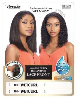 THH Wetcurl Wet n Wavy HD Lace Front Wig Vanessa