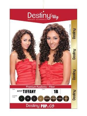 Tiffany Destiny Pop And Go Premium Realistic Fiber Full Wig - Beauty Elements