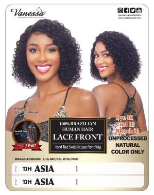 TJH Asia 100 Brazilian Human Hair Lace Front Wig By Vanessa