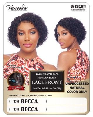 TJH Becca 100 Human Hair Lace Front Wig Vanessa