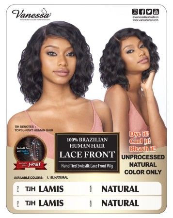 TJH Lamis 100 Human Hair Lace Front Wig Vanessa