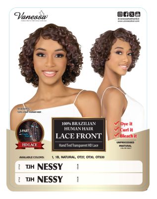 TJH Nessy Brazilian Human Hair Lace Front Wig Vanessa