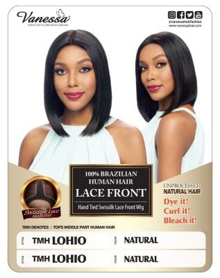 TMH Lohio 100 Human Hair Lace Front Wig Vanessa