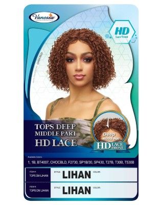 Tops Dm Lihan Synthetic Hair Transparent HD Lace Front Wig Vanessa