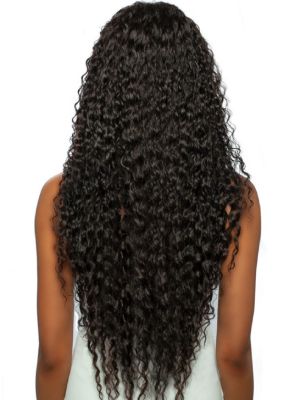 11A Wet N Wavy Jerry Curl 30 Brazilian Remi Human Hair HD Lace Front Wig Mane Concept