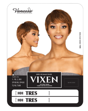 HH Tres Vixen 100 Human Hair Full Wig Vanessa