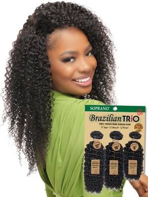 TRIO Multi-Pack Bohemian Soprano HH Brazilian Remi Hair Bundle - Beauty Element