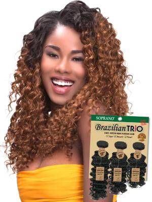 Trio-Multi-Pack Deep Soprano HH Brazilian Remi Hair Bundle - Beauty Element