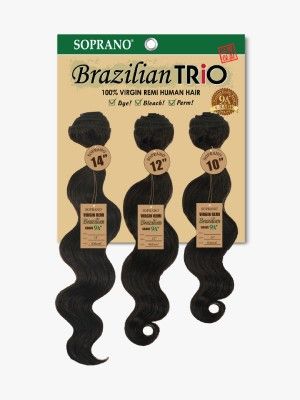 Trio-Multi-Pack Body Soprano HH Brazilian Remi Hair Bundle - Beauty Element