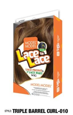 Triple Barrel Curl 010 Lace to Lace Model Model Lace Front Wig