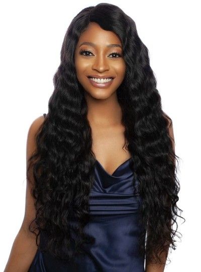 TRMR222 - LOOSE DEEP 32 Trill 11A Human Hair HD Rotate Lace Part Wig Mane Concept