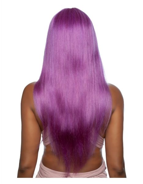TROC206 13A Lace Frontal Wig Violet Purple Straight 20 Mane Concept
