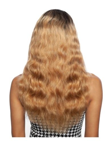 13A OMBRE Honey Blonde Unprocessed Human Hair HD Pre Colored Lace Front Wig Mane Concept