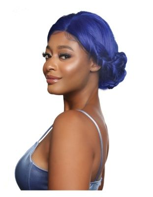 13A Royal Blue Straight Trill HD Full Lace Front Wig Mane Concept