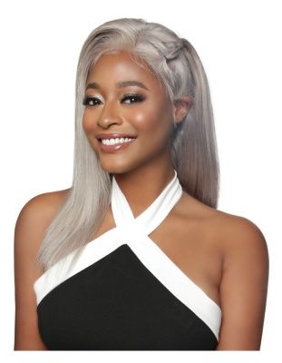 13A Icy Grey Straight Trill HD Full Lace Front Wig Mane Concept