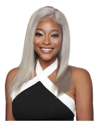 13A Icy Grey Straight Trill HD Full Lace Front Wig Mane Concept