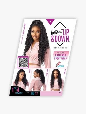 UD 12 Instant Up n Down Synthetic Hair Half Wig Sensationnel