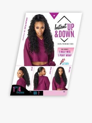UD 2 Instant Up n Down Synthetic Hair Half Wig Sensationnel