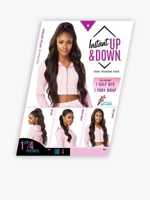 UD 4 Instant Up n Down Synthetic Hair Half Wig Sensationnel