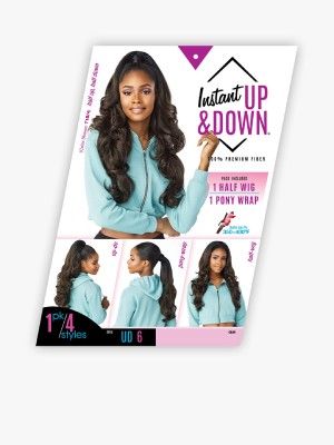 UD 6 Instant Up n Down Synthetic Hair Half Wig Sensationnel
