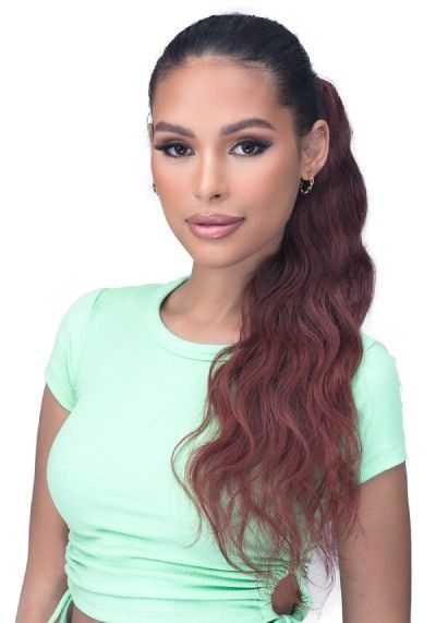 UPP002-24 Natural Wave 24 Synthetic Drawsting Ponytail Hair Pieces Laude Hair