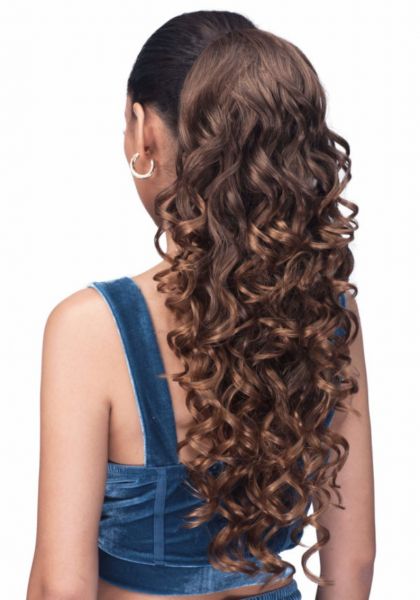 Spring Curl 24 Synthetic Drawstring Ponytail Hair Piece Laude Hair