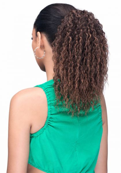 Deep Wave 14 Synthetic Drawstring Ponytail Hair Piece Laude Hair