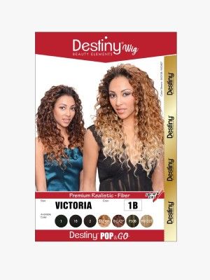 Victoria Destiny Pop & Go Premium Realistic Fiber Wig - Beauty Elements