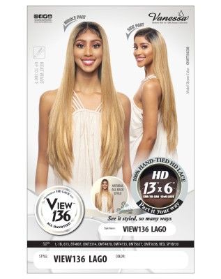 View136 Lago Premium Synthetic 13X6 Hd Lace Part Wig By Vanessa