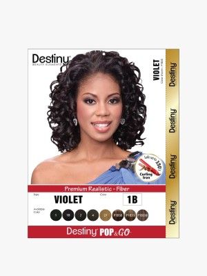 Violet Destiny Pop And Go Premium Realistic Fiber Full Wig - Beauty Elements