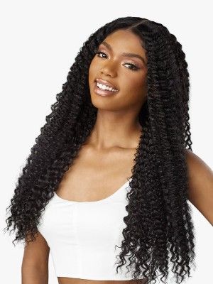 Water Wave 26 Butta Wet n Wavy Human Hair Blend HD Lace Front Wig Sensationnel