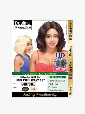Wavy 12 Inch Virgin Remi HH Brazilian HD Lace Wig - Beauty Elements