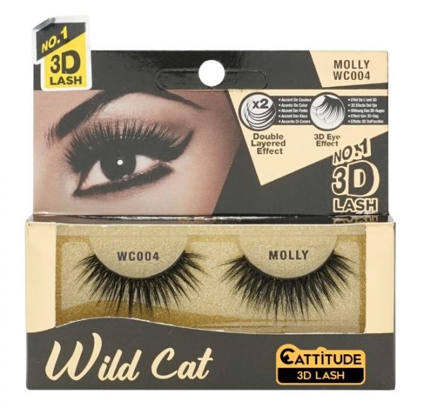 WC004 Molly Wild Cat Eye 3D Lash Ebin New York