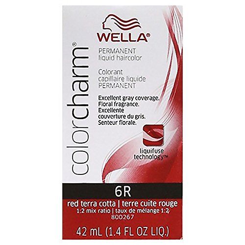 Wella Color Charm Liquid Hair color 6R Red Terra Cotta, 1.4 oz, Wella COLOR CHARM Liquid Hair color 6R Red Terra Cotta, 1.4 oz, Wella Color Charm, wella liquid hair color, wella permanent liquid hair color, wella permanent hair color, wella Red Terra Cott