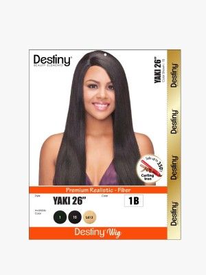 Yaki 26 Inch Destiny Premium Realistic Fiber Full Wig - Beauty Elements