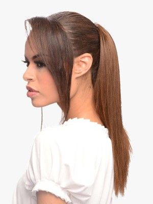 Yaki Straight 16 Inch Destiny Premium Realistic Fiber Hair Bun - Beauty Elements
