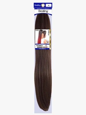Yaki Straight 20 Inch Destiny Premium Realistic Fiber Hair Bun - Beauty Elements