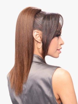 Yaki Straight 14 Inch Destiny Premium Realistic Fiber Hair Bun - Beauty Elements