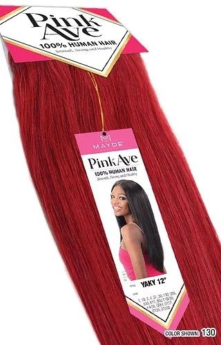 Yaky Pink Ave 100% Human Hair Weave By Mayde Beauty