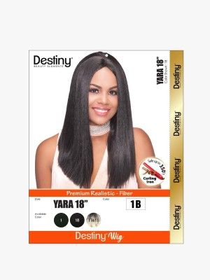 YARA 18 Inch Destiny Premium Realistic Fiber Full Wig - Beauty Elements