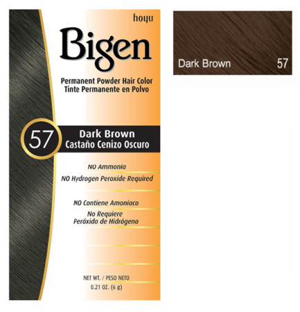 Bigen Permanent Hair Color Powder 57 Dark Brown,  oz