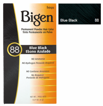 Bigen Permanent Hair Color Powder 88 Blue Black,  oz